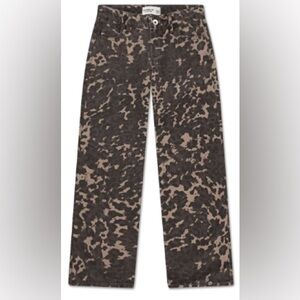 Abercrombie kids-Printed leopard baggy jeans-Size 11/12